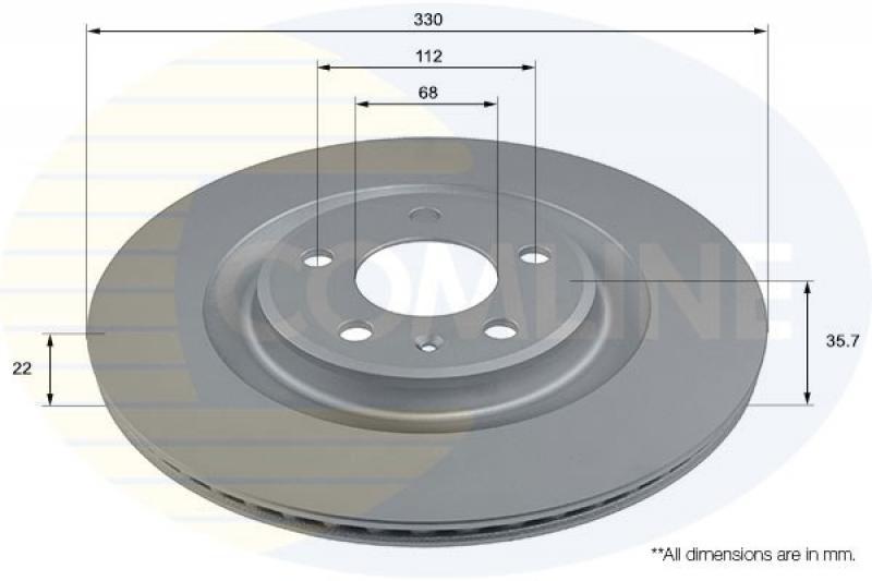 Comline ADC2907V Тормозной диск задний вентилируемый ADC2907V: Отличная цена - Купить в Польше на 2407.PL!