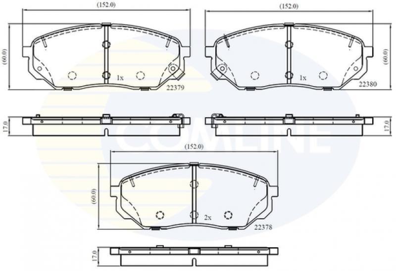 Comline CBP32353 Brake Pad Set, disc brake CBP32353: Buy near me in Poland at 2407.PL - Good price!