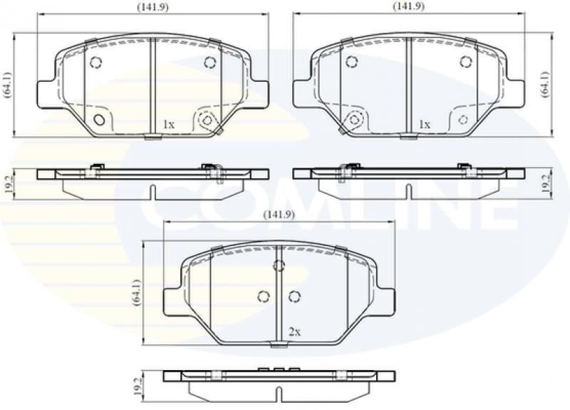 Comline CBP32371 Brake Pad Set, disc brake CBP32371: Buy near me in Poland at 2407.PL - Good price!