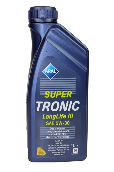 Aral 14F7FD Engine oil Aral SuperTronic LongLife III 5W-30, 1L 14F7FD: Buy near me in Poland at 2407.PL - Good price!