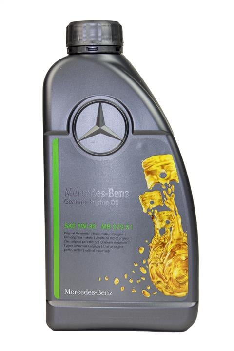 Mercedes A 000 989 97 01 AAA6 Engine oil Mercedes Genuine Engine Oil 5W-30, 1L A0009899701AAA6: Buy near me in Poland at 2407.PL - Good price!