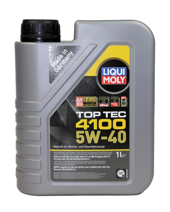 Olej silnikowy Liqui Moly Top Tec 4100 5W-40, 1L Liqui Moly 7500