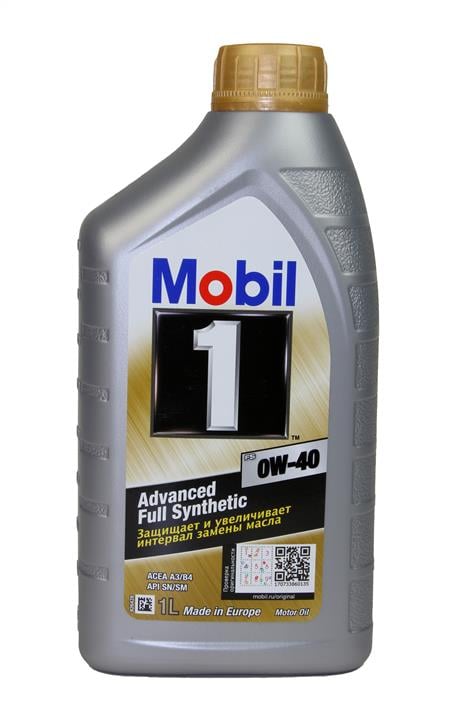 Mobil 152080 Engine oil Mobil 1 Full Synthetic 0W-40, 1L 152080: Buy near me in Poland at 2407.PL - Good price!