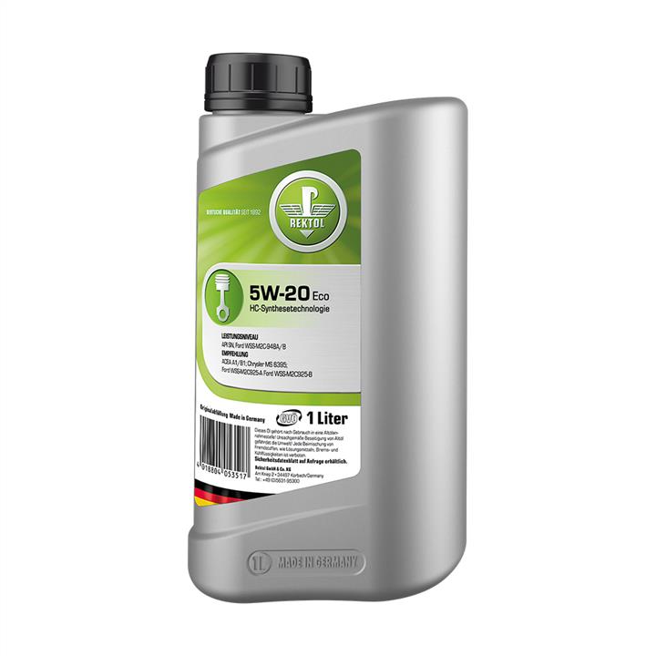 Rektol 106052111 Engine oil Rektol FO Eco 5W-20, 1L 106052111: Buy near me at 2407.PL in Poland at an Affordable price!