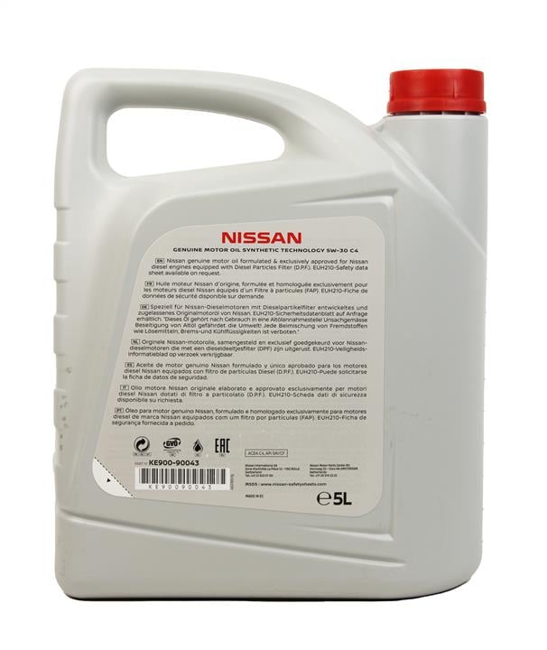 Olej silnikowy Nissan Motor Oil FS 5W-30, 5L Nissan KE900-90043