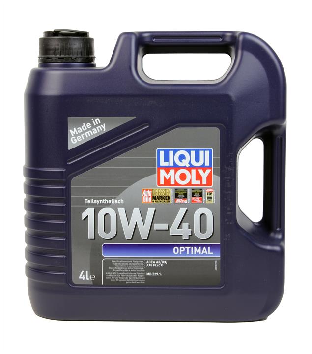 Моторное масло Liqui Moly Optimal 10W-40, 4л Liqui Moly 3930
