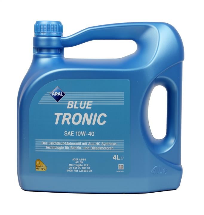 Aral 154FE6 Engine oil Aral BlueTronic 10W-40, 4L 154FE6: Buy near me in Poland at 2407.PL - Good price!