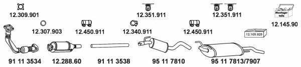 12_345 Exhaust system 12345: Buy near me in Poland at 2407.PL - Good price!