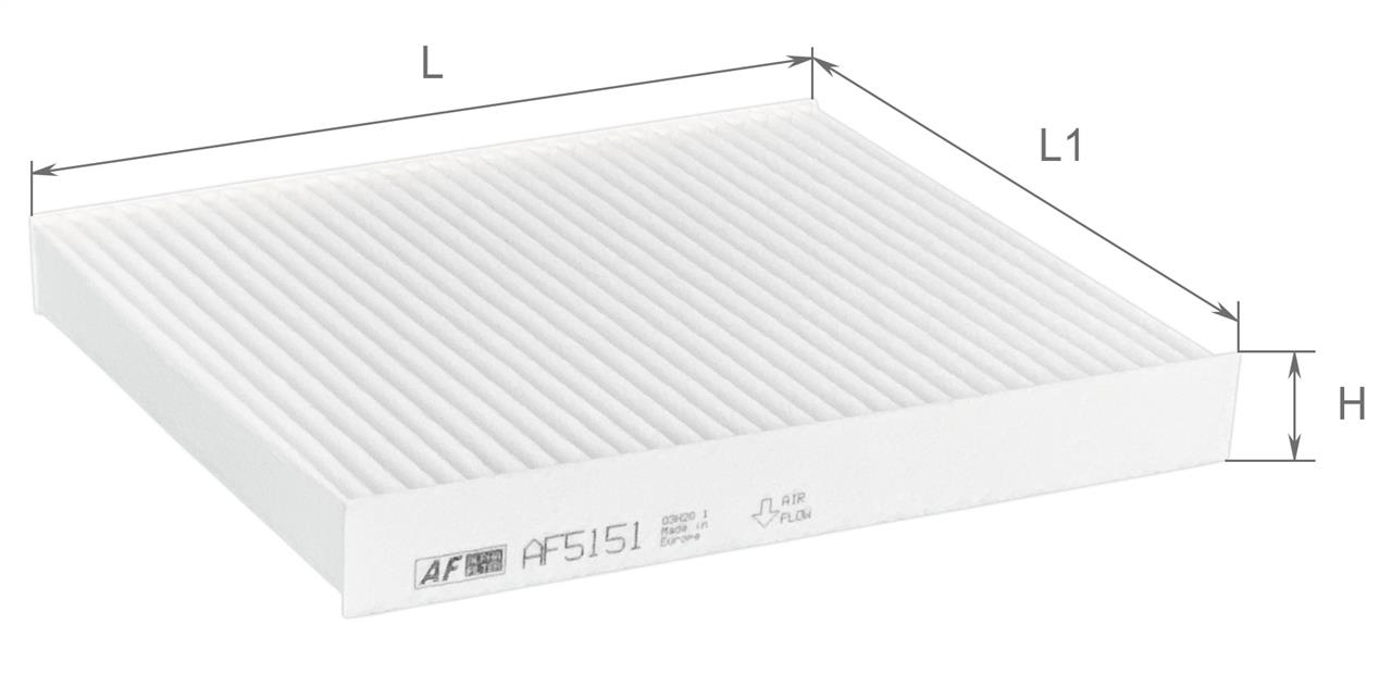 Alpha Filter AF 5151 Filtr kabinowy AF5151: Dobra cena w Polsce na 2407.PL - Kup Teraz!