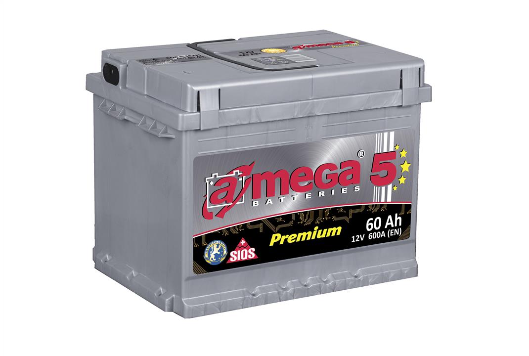 Акумулятор A-Mega Premium 12В 60Ач 600А(EN) R+ A-Mega AP-60-0
