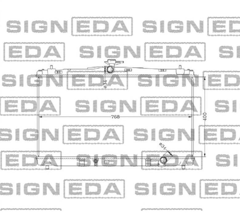 Signeda RA37192A Радіатор охолодження двигуна RA37192A: Приваблива ціна - Купити у Польщі на 2407.PL!