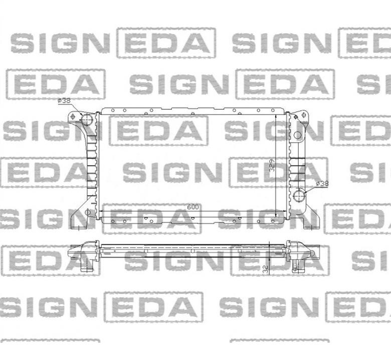 Signeda RA62177A Radiator, engine cooling RA62177A: Buy near me in Poland at 2407.PL - Good price!