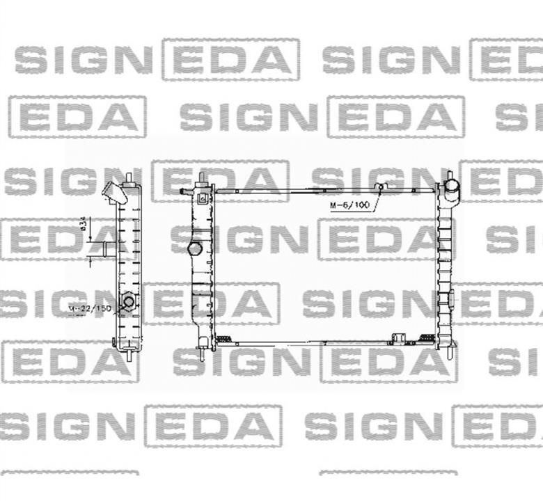 Signeda RA63059A Radiator, engine cooling RA63059A: Buy near me in Poland at 2407.PL - Good price!