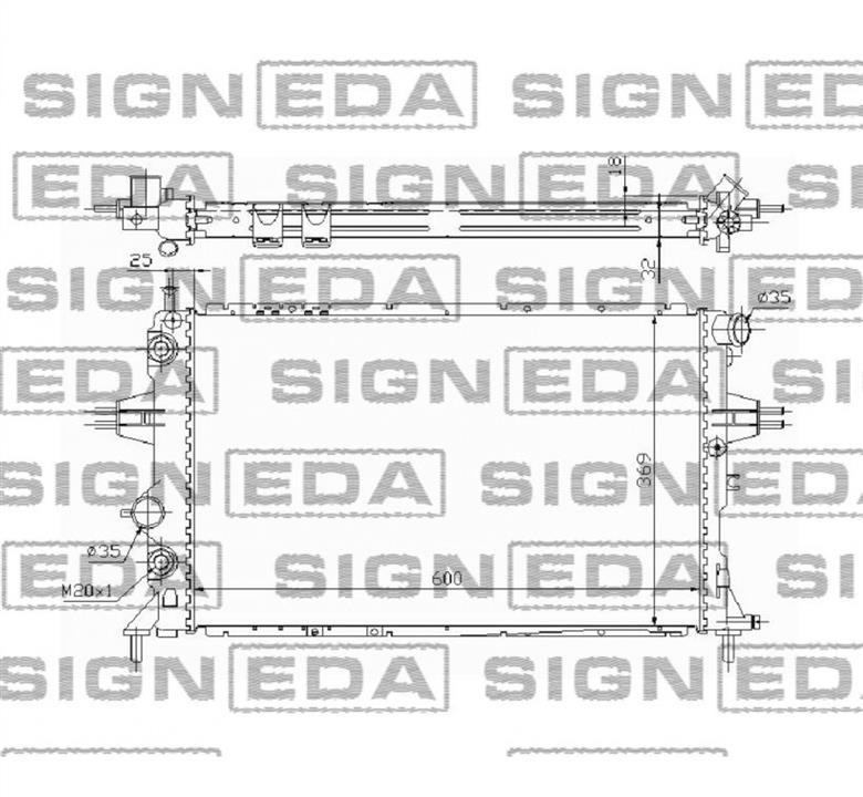 Signeda RA63247A Radiator, engine cooling RA63247A: Buy near me in Poland at 2407.PL - Good price!