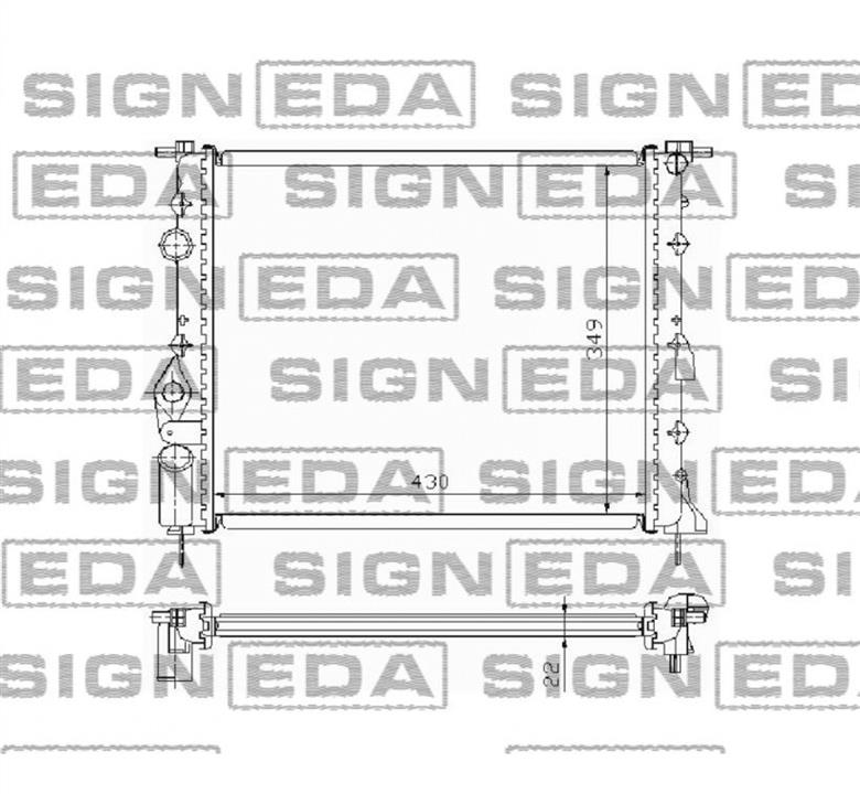 Signeda RA63937A Radiator, engine cooling RA63937A: Buy near me in Poland at 2407.PL - Good price!