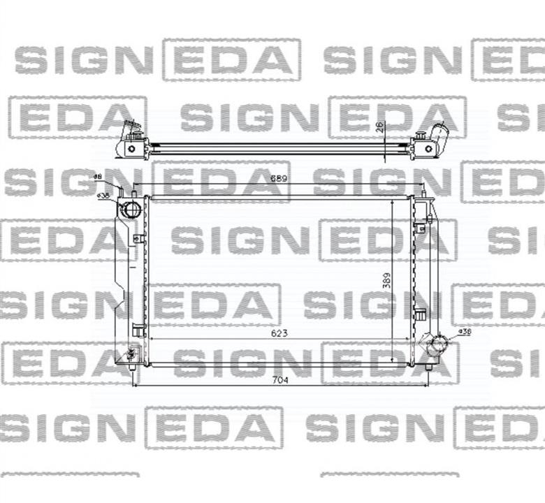 Signeda RA64647A Radiator, engine cooling RA64647A: Buy near me in Poland at 2407.PL - Good price!