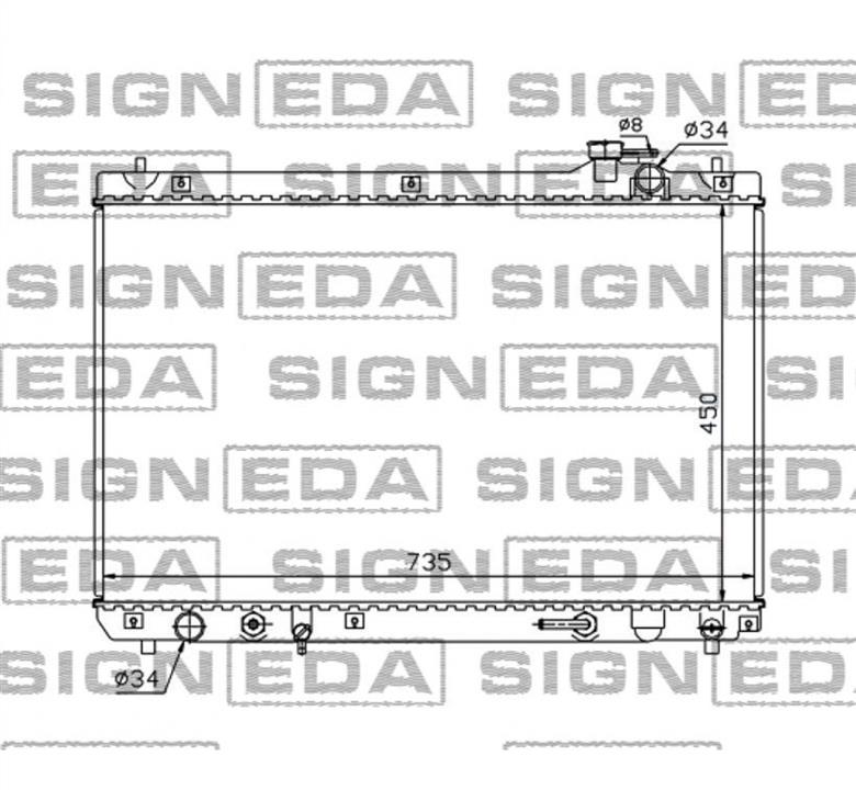 Signeda RA64766Q Радіатор охолодження двигуна RA64766Q: Купити у Польщі - Добра ціна на 2407.PL!