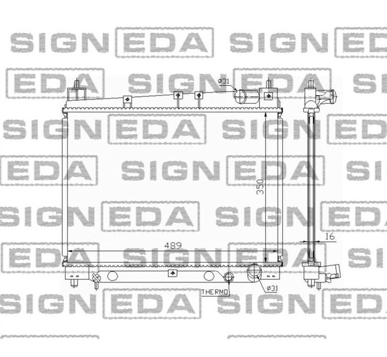 Signeda RA64798A Radiator, engine cooling RA64798A: Buy near me in Poland at 2407.PL - Good price!