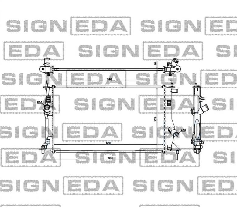 Signeda RA68503 Radiator, engine cooling RA68503: Buy near me at 2407.PL in Poland at an Affordable price!