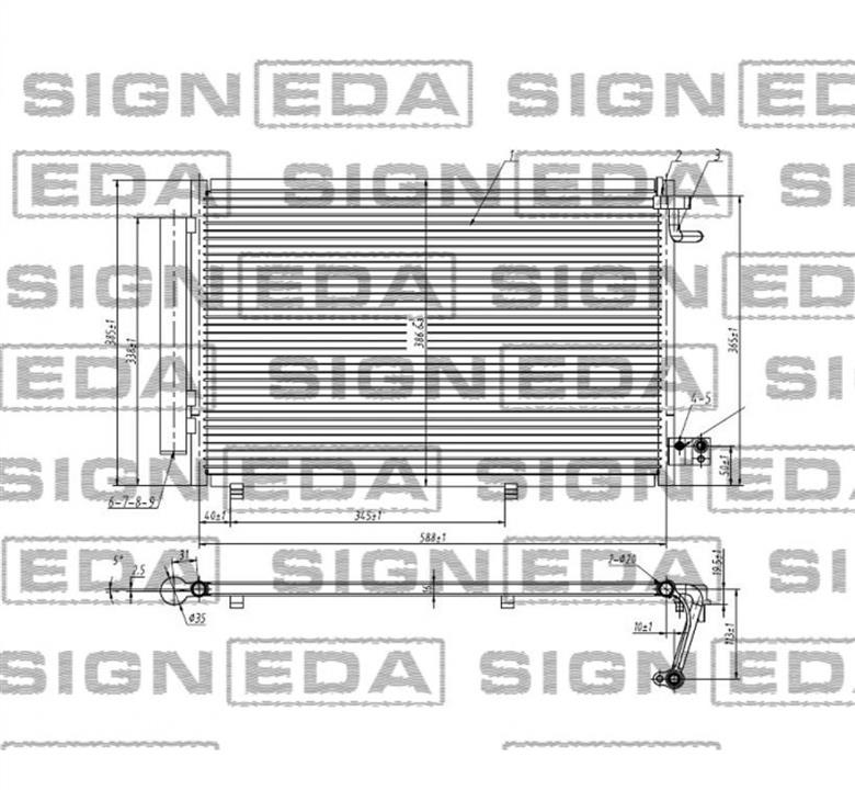 Signeda RC940108 Cooler Module RC940108: Buy near me in Poland at 2407.PL - Good price!