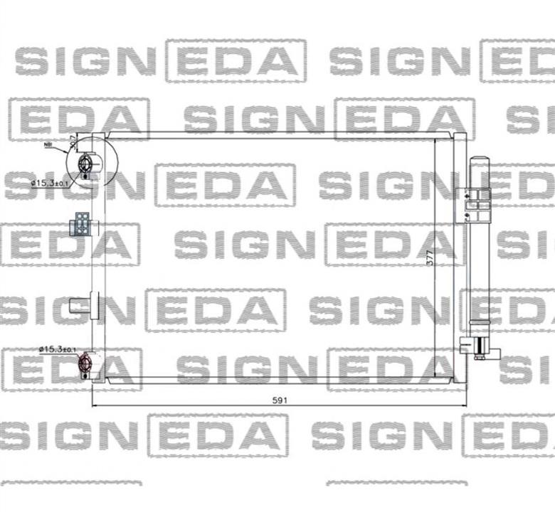 Signeda RC940222 Condenser, air conditioning RC940222: Buy near me in Poland at 2407.PL - Good price!