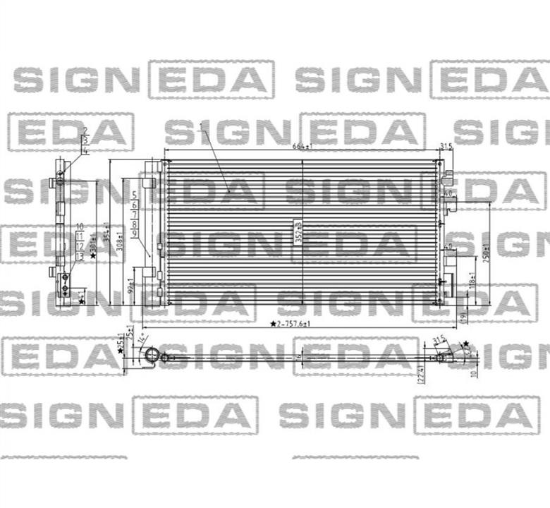 Signeda RC940259 Cooler Module RC940259: Buy near me in Poland at 2407.PL - Good price!