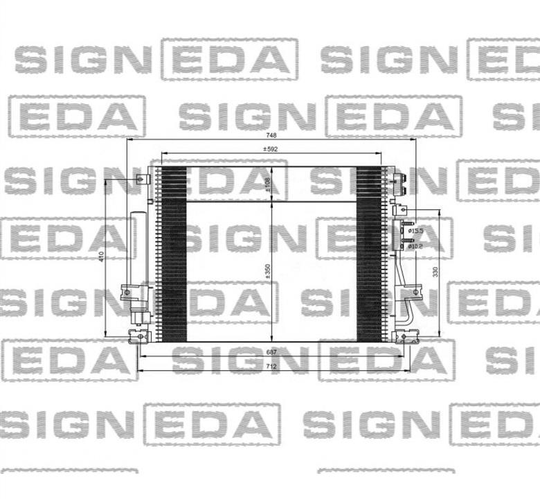 Signeda RC940348 Cooler Module RC940348: Buy near me in Poland at 2407.PL - Good price!