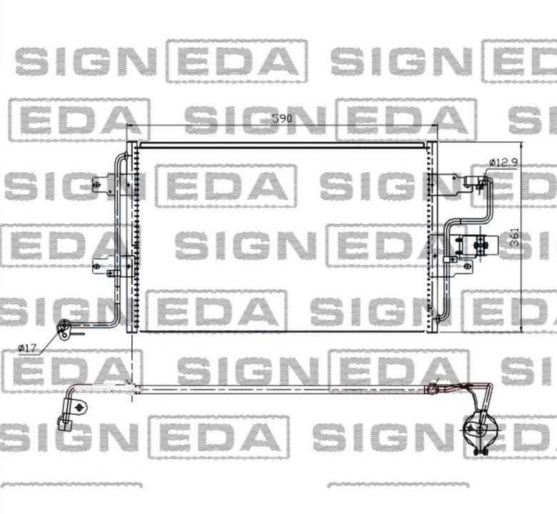 Signeda RC94310Q Радіатор кондиціонера (Конденсатор) RC94310Q: Приваблива ціна - Купити у Польщі на 2407.PL!