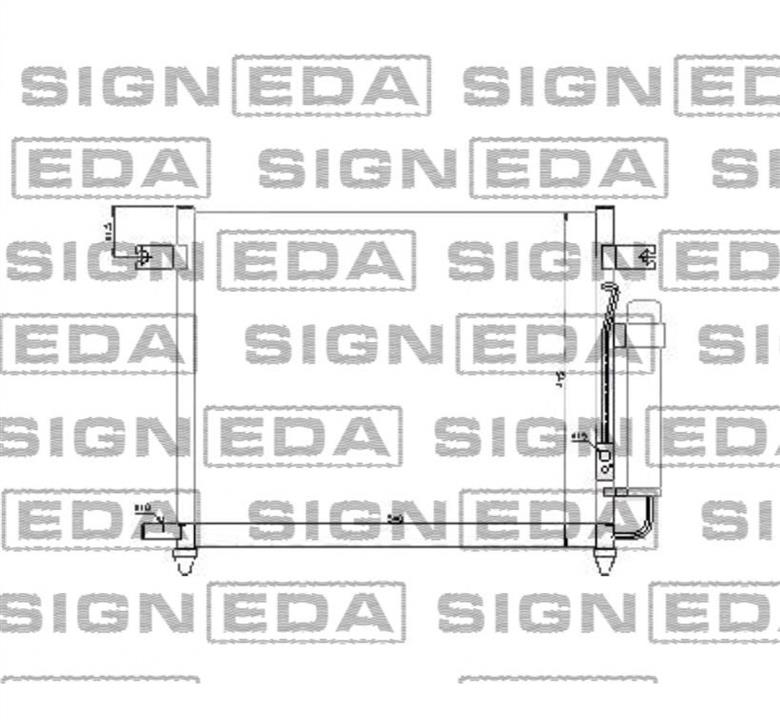 Signeda RC94640 Condenser, air conditioning RC94640: Buy near me in Poland at 2407.PL - Good price!