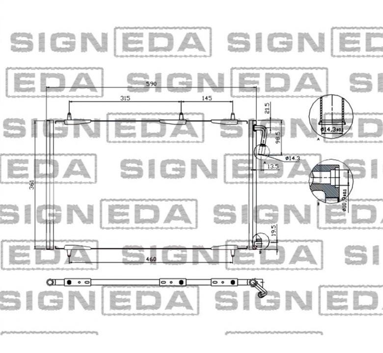Signeda RC94855 Cooler Module RC94855: Buy near me in Poland at 2407.PL - Good price!
