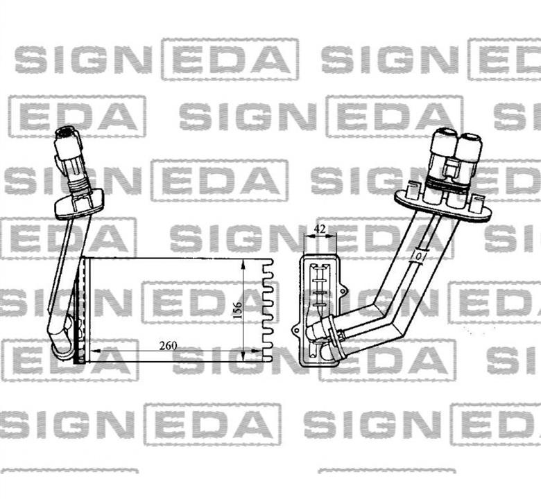 Signeda RP73362 Nagrzewnica ogrzewania kabiny RP73362: Dobra cena w Polsce na 2407.PL - Kup Teraz!