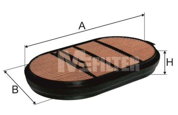 M-Filter A 8034/1 Air filter A80341: Buy near me in Poland at 2407.PL - Good price!