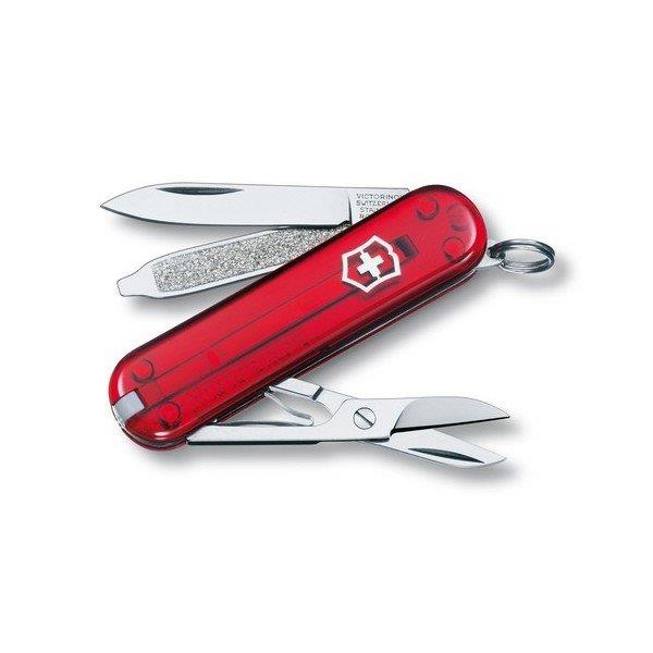 Нож Victorinox Сlassic-SD полупрозрачный красный Victorinox VX06223.Т