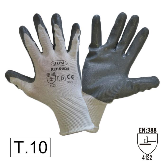 JBM 51632 Handschuhe mit Nitrillack-Palmen L (T.10) 51632: Kaufen Sie zu einem guten Preis in Polen bei 2407.PL!