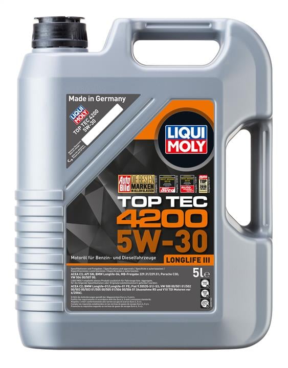 Olej silnikowy Liqui Moly Top Tec 4200 5W-30, 5L Liqui Moly 7661