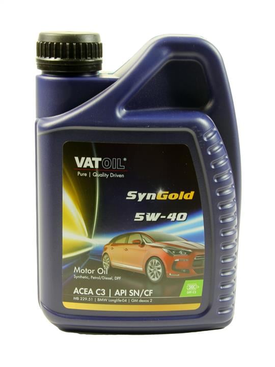 Vatoil 50010 Моторное масло Vatoil SynGold 5W-40, 1л 50010: Отличная цена - Купить в Польше на 2407.PL!