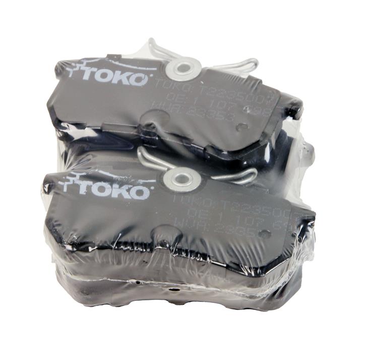Toko T2235007L Rear disc brake pads, set T2235007L: Buy near me in Poland at 2407.PL - Good price!