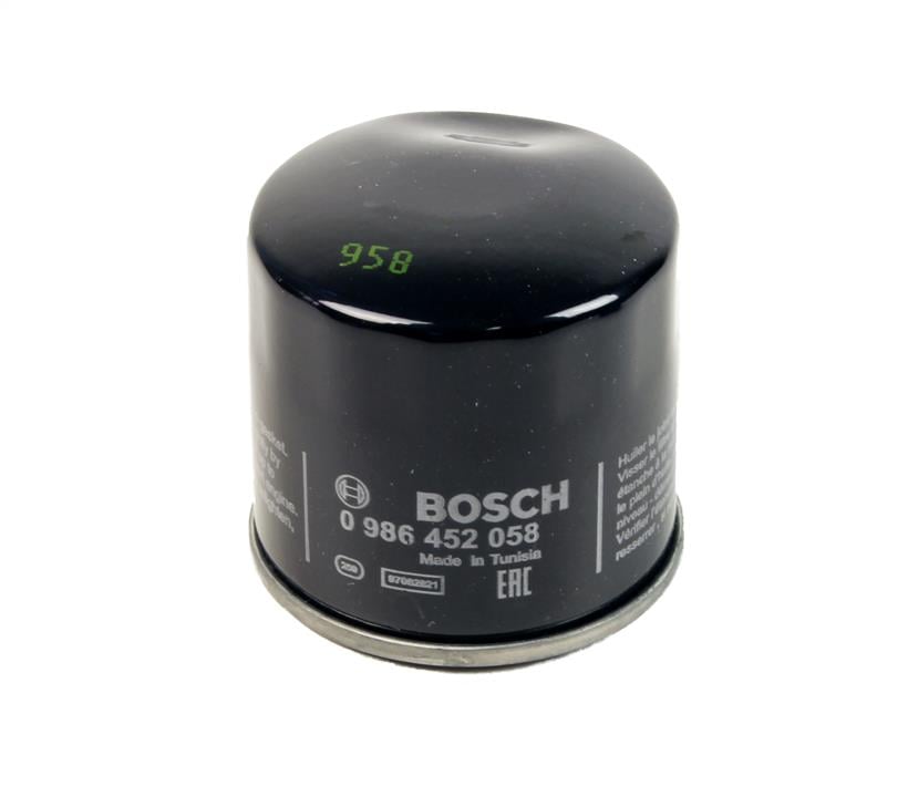 Bosch 0 986 452 058 Масляный фильтр 0986452058: Отличная цена - Купить в Польше на 2407.PL!