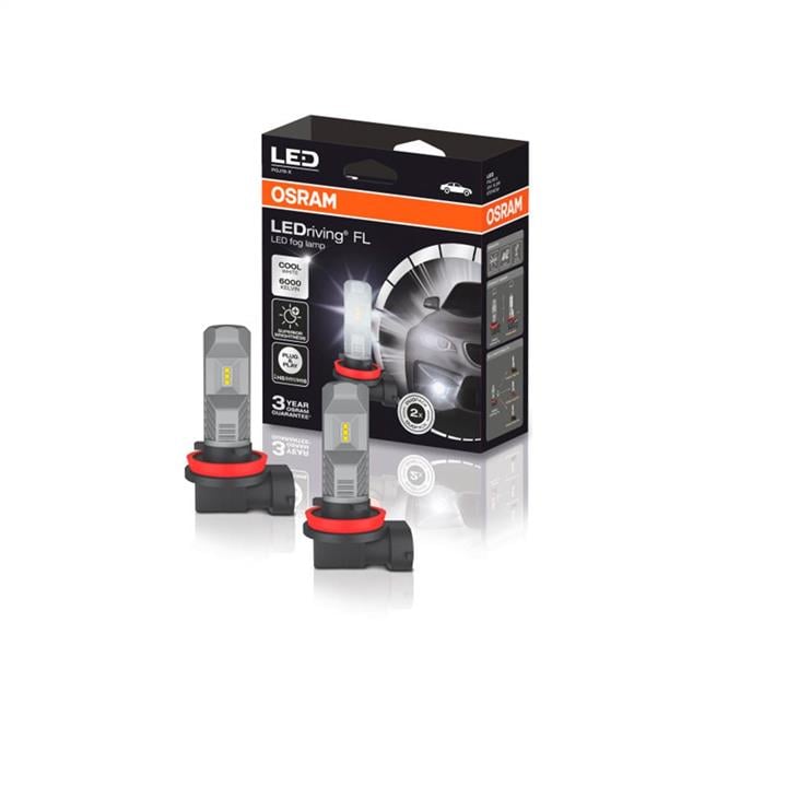 Світлодіодні лампи OSRAM H8 &#x2F; H11 &#x2F; H16 12V 14W 6000K LEDriving FL Osram 67219CW