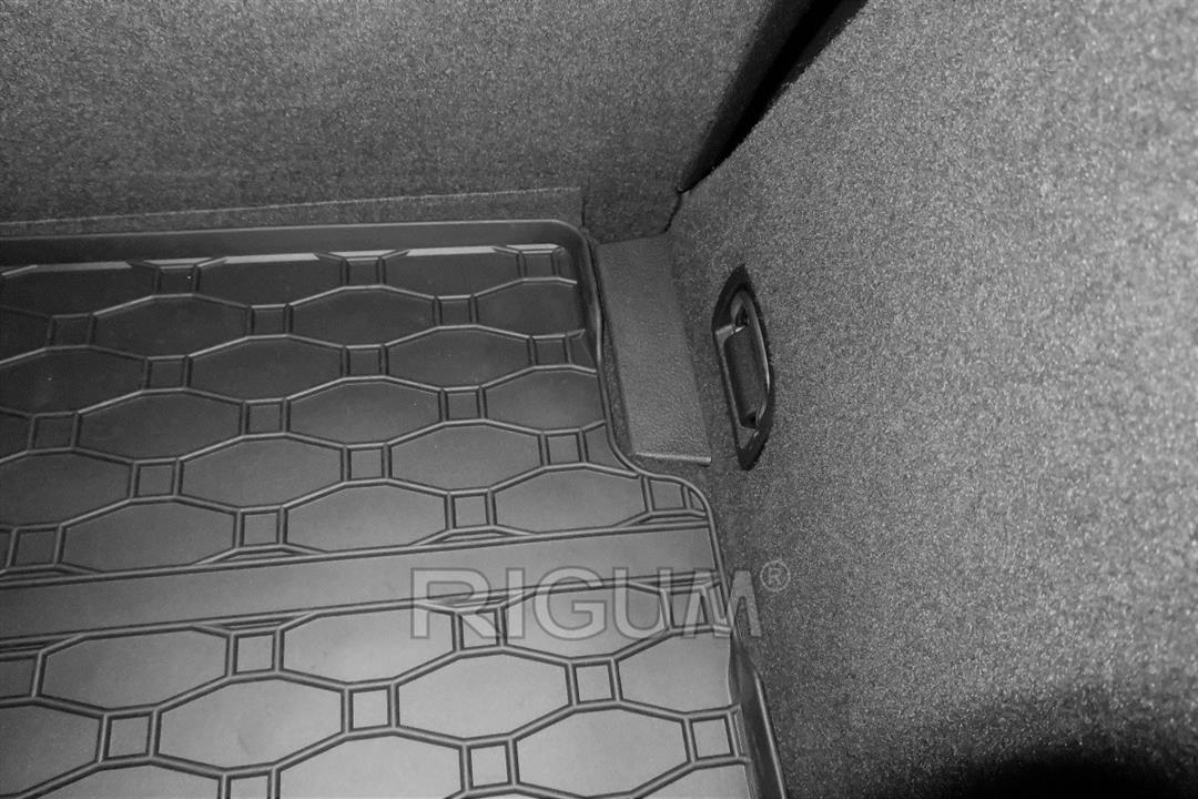 Коврик в багажник Audi Q3 19- Резиновый Черный Чехия RIGUM Rigum 1069452310
