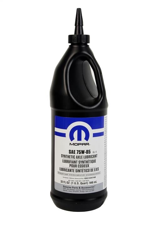 Chrysler/Mopar 68210057AB Transmission oil Mopar Synthetic Axle Lubricant 75W-85 GL-5, 0,946 l (68210057AA) 68210057AB: Buy near me in Poland at 2407.PL - Good price!