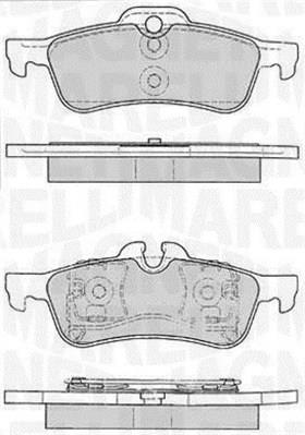 Magneti marelli 363916060331 Brake Pad Set, disc brake 363916060331: Buy near me in Poland at 2407.PL - Good price!