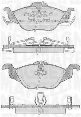 Magneti marelli 363916060355 Тормозные колодки дисковые, комплект 363916060355: Отличная цена - Купить в Польше на 2407.PL!