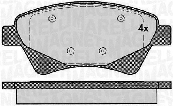 Magneti marelli 363916060380 Brake Pad Set, disc brake 363916060380: Buy near me at 2407.PL in Poland at an Affordable price!