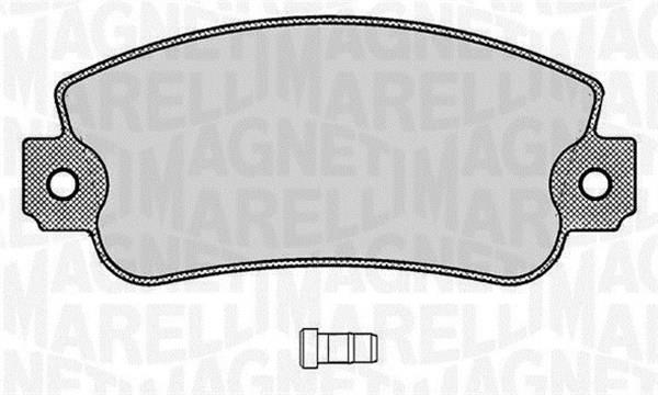 Magneti marelli 363916060212 Brake Pad Set, disc brake 363916060212: Buy near me in Poland at 2407.PL - Good price!