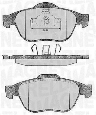 Magneti marelli 363916060571 Тормозные колодки дисковые, комплект 363916060571: Отличная цена - Купить в Польше на 2407.PL!