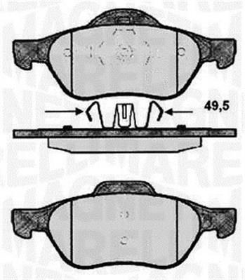 Magneti marelli 363916060572 Гальмівні колодки, комплект 363916060572: Приваблива ціна - Купити у Польщі на 2407.PL!