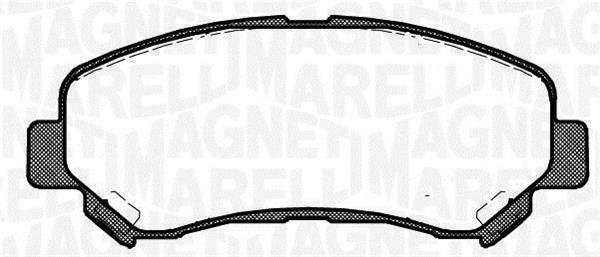 Magneti marelli 363916060351 Brake Pad Set, disc brake 363916060351: Buy near me in Poland at 2407.PL - Good price!