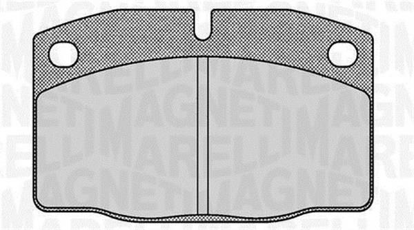 Magneti marelli 363916060354 Brake Pad Set, disc brake 363916060354: Buy near me in Poland at 2407.PL - Good price!