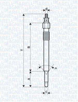 Glühkerze Magneti marelli 062900020304